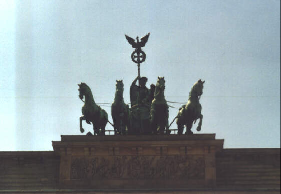 Foto der Quadriga auf dem Brandenburger Tor