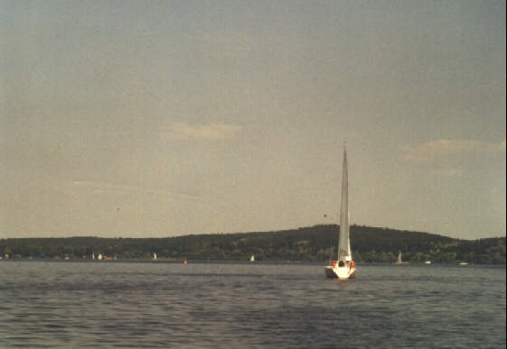 Foto eines Segelbootes auf der unteren Havel